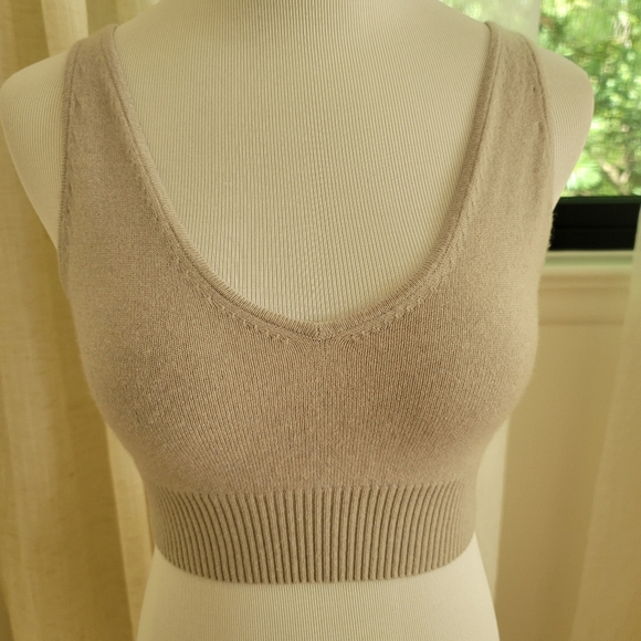 Nadaam Signature Cashmere Longline Bra Tops Grey Size XS Pre-owned - Picture 1 of 6